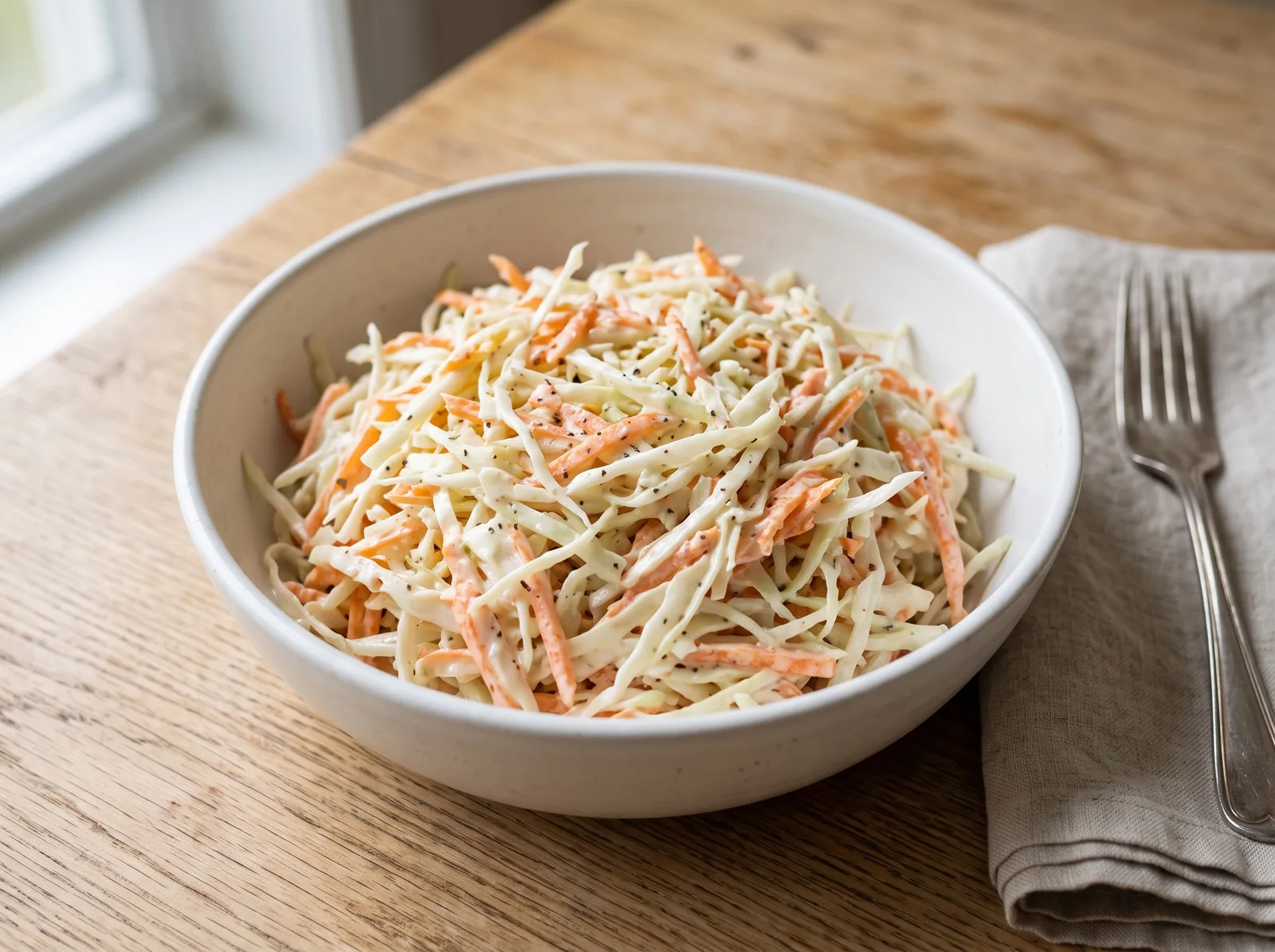 Coleslaw z kapusty i marchewki — klasyczny przepis